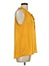West K 100% Polyester Yellow Sleeveless Blouse Size L - photo 4
