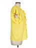 Vince Camuto Yellow Short Sleeve Blouse Size L - photo 4