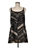 CAbi 100% Polyester Chevron-herringbone Black Casual Dress Size M - photo 1