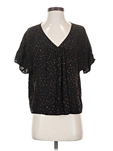 Madewell Rhyme Top in Metallic Dot (view 1)