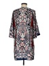 Glam 100% Polyester Paisley Blue Casual Dress Size M - photo 2