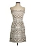 Judith March Graphic Tan Cocktail Dress Size S - photo 1