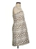 Judith March Graphic Tan Cocktail Dress Size S - photo 4
