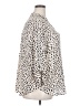 Lush 100% Polyester Animal Print Ivory 3/4 Sleeve Blouse Size 2X - photo 4