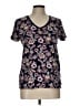 Gap Black Short Sleeve Blouse Size L - photo 1