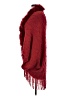 Shein 100% Acrylic Red Poncho One size - photo 5