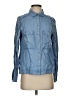 Beige by ECI 100% Lyocell Blue Long Sleeve Button-Down Shirt Size S - photo 1