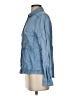 Beige by ECI 100% Lyocell Blue Long Sleeve Button-Down Shirt Size S - photo 5