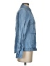 Beige by ECI 100% Lyocell Blue Long Sleeve Button-Down Shirt Size S - photo 4