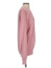 Comfrt Solid Pink Sweatshirt Size S - photo 4