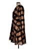Halogen 100% Polyester Plaid Brown Casual Dress Size L - photo 5