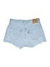Levi's 100% Cotton Blue Denim Shorts Size 28 waist - photo 2