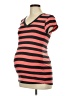 Splash Red Short Sleeve Polo Size Lg Maternity - photo 1