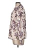 J by Joie 100% Polyester Floral Purple Ivory Long Sleeve Blouse Size M - photo 5
