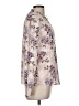J by Joie 100% Polyester Floral Purple Ivory Long Sleeve Blouse Size M - photo 4