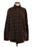 La Miel Plaid Brown Long Sleeve Button-Down Shirt Size S - photo 1
