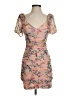 Guess Floral Pink Cocktail Dress Size 0 - photo 1