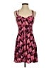 Express 100% Rayon Hearts Pink Cocktail Dress Size S - photo 1