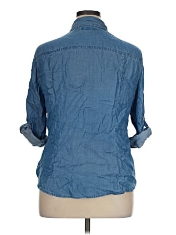 MICHAEL Michael Kors 3/4 Sleeve Button-Down Shirt (view 2)