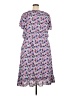 Talbots Print Purple Casual Dress Size 18 - photo 2
