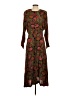 Unbranded Paisley Brown Casual Dress Size S (estimated) - photo 1