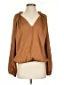 Max Studio Brown Long Sleeve Blouse Size S - photo 1