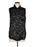 Equipment 100% Silk Stars Black Sleeveless Silk Top Size L - photo 1