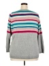 Talbots Outlet Color Block Gray Pullover Sweater Size 3X - photo 2