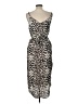Unbranded 100% Polyester Animal Print Leopard Print Brown Cocktail Dress Size L (estimated) - photo 2