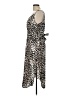 Unbranded 100% Polyester Animal Print Leopard Print Brown Cocktail Dress Size L (estimated) - photo 5