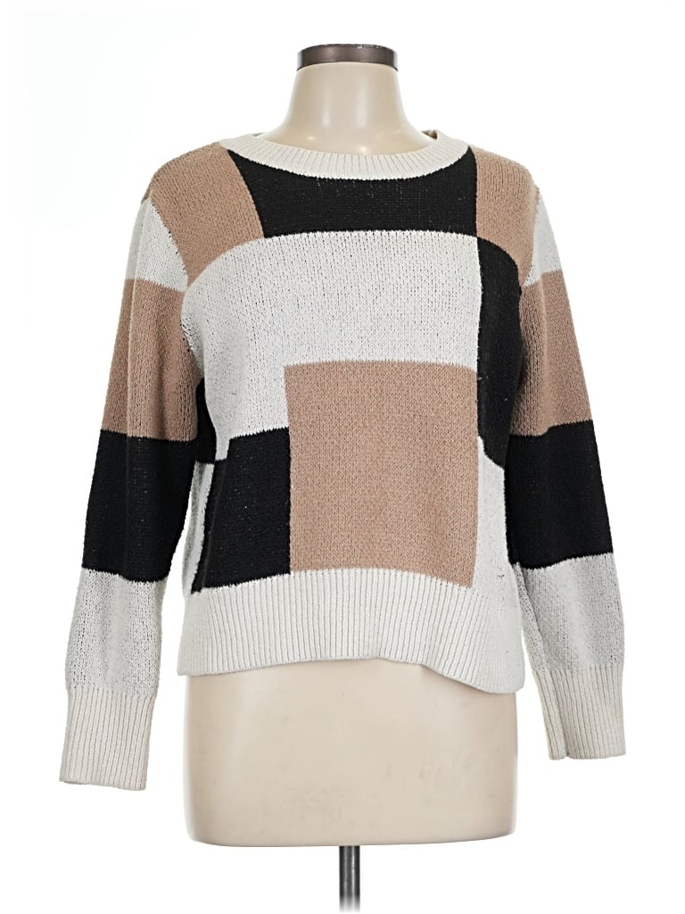 Pre-owned Shein Pullover Sweater In Tan