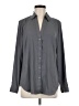 Ann Taylor 100% Polyester Solid Gray Long Sleeve Blouse Size M - photo 1
