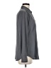 Ann Taylor 100% Polyester Solid Gray Long Sleeve Blouse Size M - photo 4