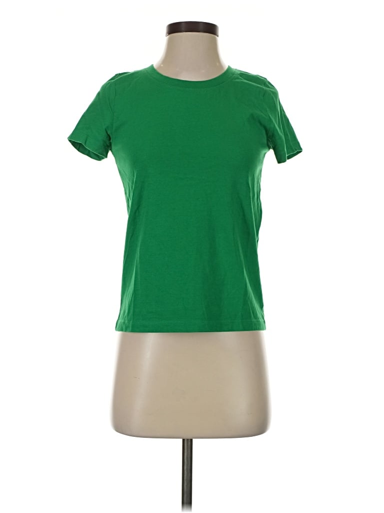 Pre-owned Jcrew Short Sleeve T-shirt In Green