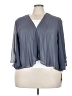 SLNY Gray 3/4 Sleeve Blouse Size 24w - photo 1