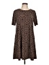 BCBGeneration Paisley Brown Casual Dress Size L - photo 1