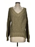 American Eagle Outfitters 100% Cotton Metallic Green Pullover Sweater Size XS - photo 1