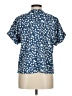 MELLODAY Stars Blue Short Sleeve Blouse Size M - photo 2