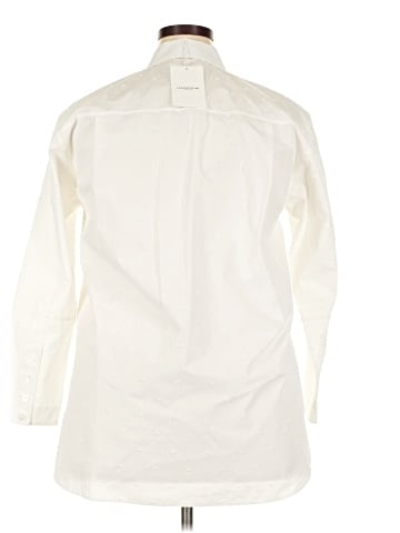 Lafayette 148 New York 3/4 Sleeve Button-Down Shirt (view 2)