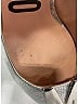 Moschino 100% Leather Metallic Silver  Logo Monogram Leather Pumps Size EU 38 - photo 3