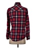 Angie 100% Cotton Plaid Red Long Sleeve Button-Down Shirt Size S - photo 2