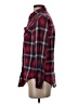Angie 100% Cotton Plaid Red Long Sleeve Button-Down Shirt Size S - photo 5