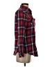 Angie 100% Cotton Plaid Red Long Sleeve Button-Down Shirt Size S - photo 4