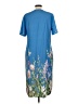 Unbranded 100% Polyester Blue Casual Dress Size L - photo 2