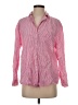 Only 100% Cotton Stripes Pink Long Sleeve Button-Down Shirt Size S - photo 1