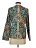 Unbranded 100% Polyester Paisley Teal Long Sleeve Blouse Size S - photo 2