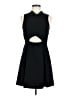 BCBGeneration 100% Polyester Solid Black Cocktail Dress Size 6 - photo 1