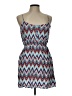 West Loop 100% Rayon Chevron-herringbone Blue Casual Dress Size L - photo 1
