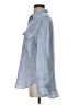 Babaton 100% Linen Blue Long Sleeve Button-Down Shirt Size S - photo 5