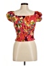 Guess Red Short Sleeve Blouse Size M - photo 1